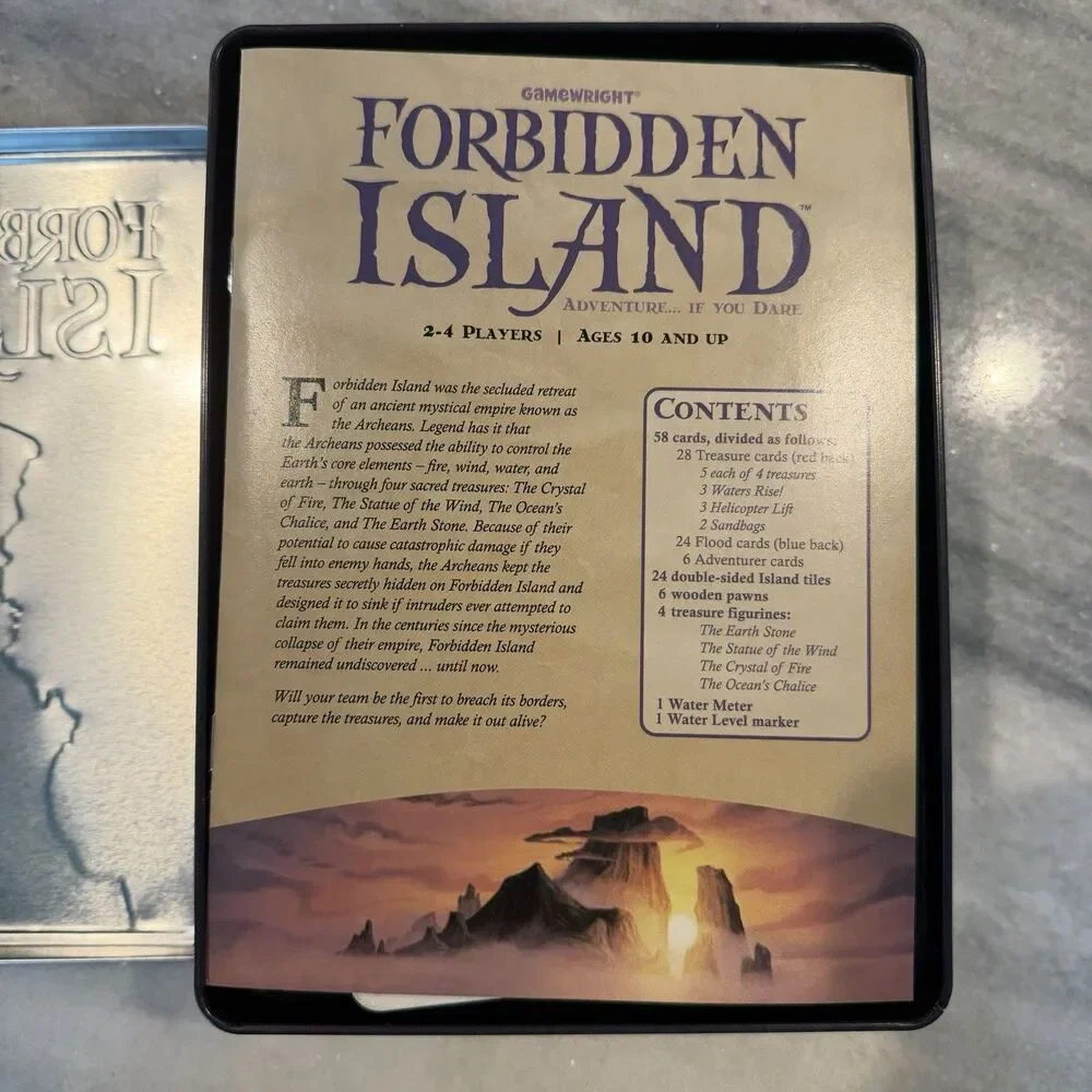 Gamewright Forbidden Island Board Game (Standard Tin) 2-4 Players NEW